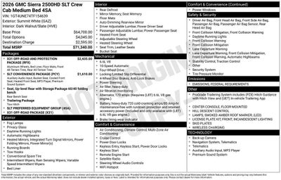 2026 GMC Sierra 2500 HD SLT