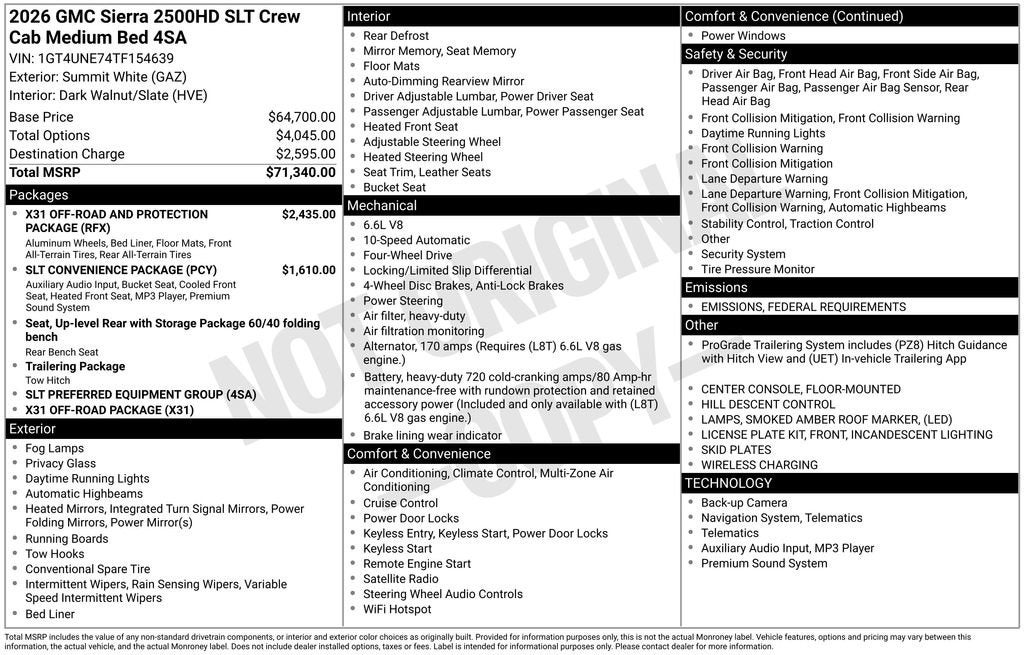 2026 GMC Sierra 2500 HD SLT