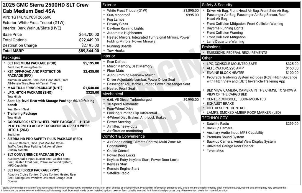 2025 GMC Sierra 2500 HD SLT