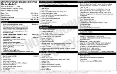 2026 GMC Canyon Elevation