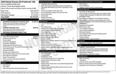 2026 Buick Encore GX Preferred