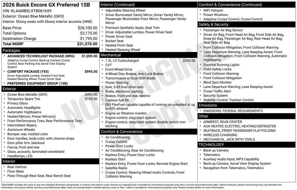 2026 Buick Encore GX Preferred