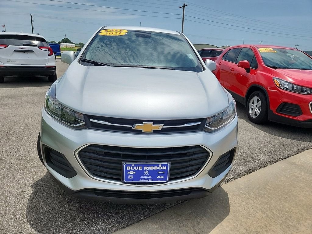 Used 2021 Chevrolet Trax LS with VIN KL7CJKSB5MB322838 for sale in Sallisaw, OK